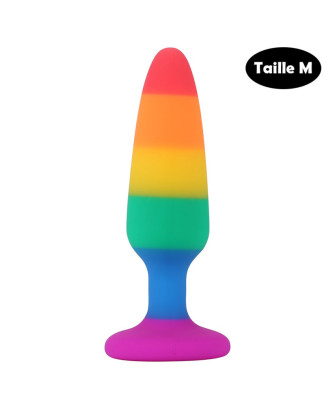 Plug anal multicouleur taille M 